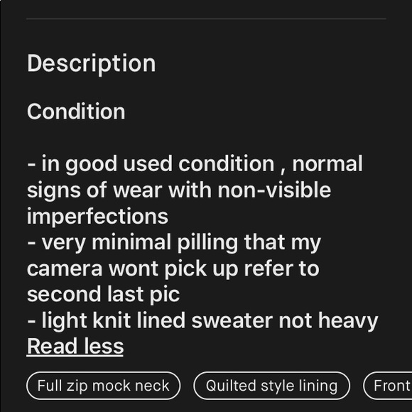 Men’s Gap bomber style full zip sweater jacket - Picture 6 of 7